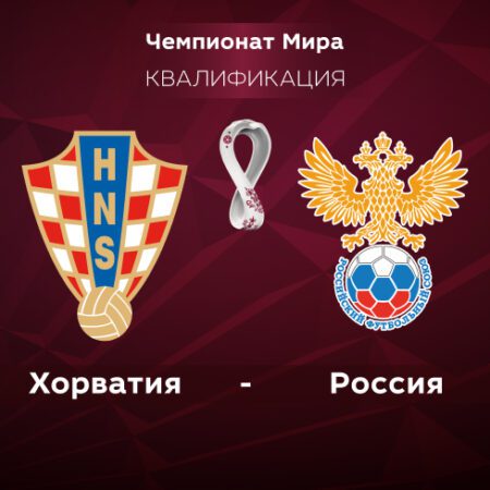 Хорватия — Россия. Квалификация ЧМ-2022. 14.11.2021 в 20:00 (UTC+6)