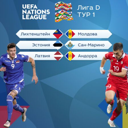 ЕВРОПА. Лига наций УЕФА – Лига D. Тур 1