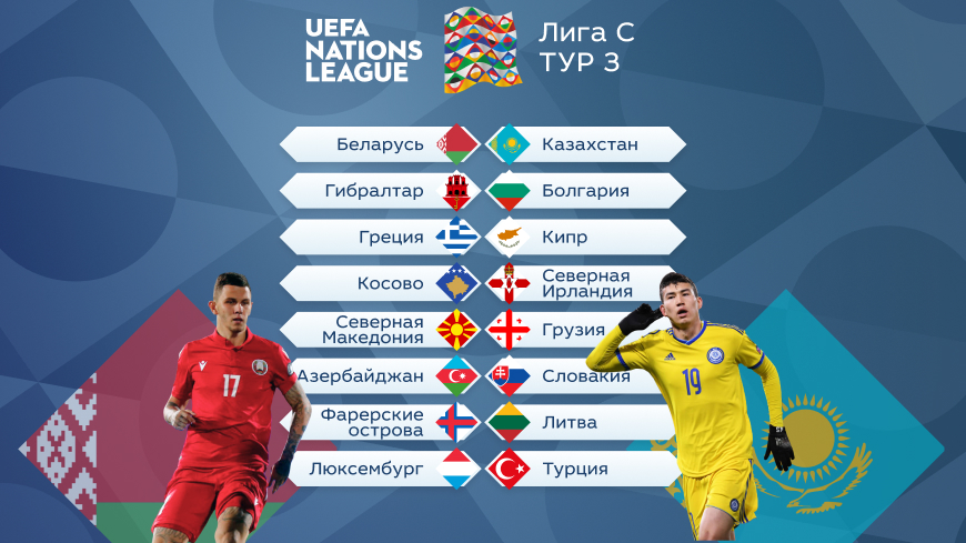 ЕВРОПА. Лига наций УЕФА – Лига С. Тур 3